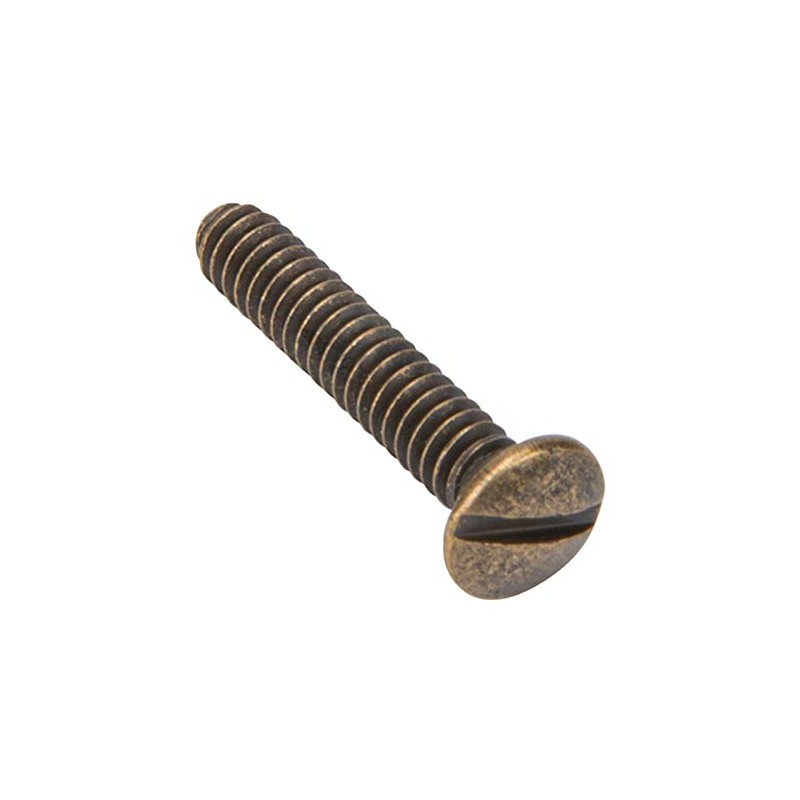 Henne Bery 3/4" Long 6-32 Thread, Oval Head Milled Slot