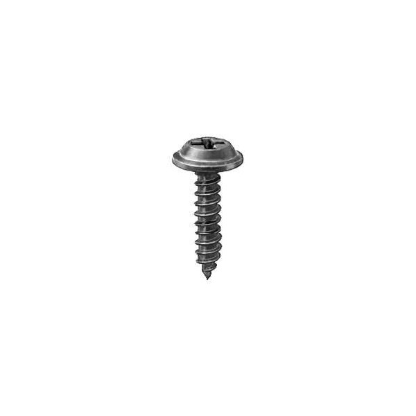 Auveco # 12215 Phillips Flat Washer Head Tapping Screw 8 X 3/4" Black. Qty 100.