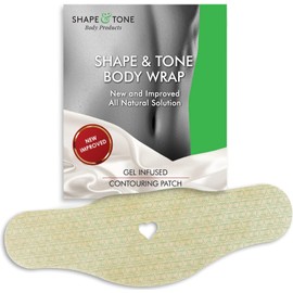 Body Wrap by Shape and Tone – Hydrating and Contouring Skin Applicator for Stomach, Arms, and Legs (10 WRAPS)