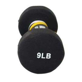 FUXION Neoprene Dumbbell Hand Weights, Sets of 2 with Multiple Weight Options, Hexagon Non-Slip Weights for Home Gym Yoga Pilates Workout, Green