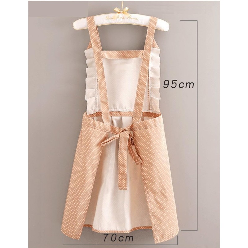 Goodspoon Cute Maid Apron Kitchen Stylish H-Shaped Simple Pocket Home