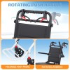 Foldable Portable Transport Wheelchair With Telescopic Hand For Adults &