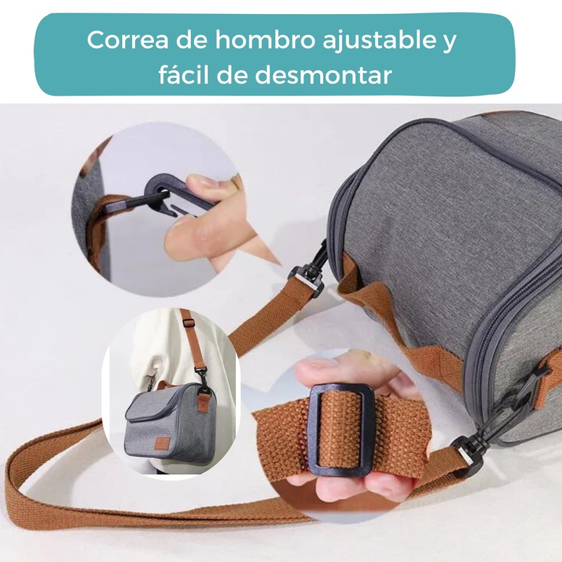 7 Litre Cooler Bag with Detachable Strap Collapsible for Beach,