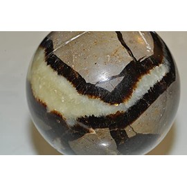 ✦ Bella-gems ✦ 54mm 215g "Individual Selected/Unique"~Madagascar SEPTARIAN Nodule (Dragon Stone) Metaphysical Healing Sphere Mineral Specimen - D1346