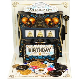 DISJOURNEY Geburtstagskarte Frau Mann - 3D Pop Up Karte Geburtstag mit Umschlag Happy Birthday karte für Frauen Männer Mütter Vater Freunde Chef Kreative Lustig Geburtstagskarten Geschenk-Karte