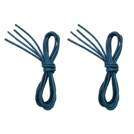 VSUDO Waxed Round 35" Turquoise Blue Dress Shoe Laces for Men, 1/8" Thin Formal Business Oxford Shoe Strings, Teal Dress Shoelaces for Men (2 Pairs-Turquoise-090CM)