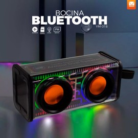 Maíz Bocina Radio Fm Luz Led Recargable Usb Bluetooth Portatil