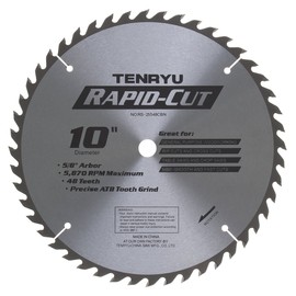 Tenryu RS-25548CBN 10" Carbide Tipped Saw Blade ( 48 Tooth ATB Grind - 5/8" Arbor - 0.126 Kerf)