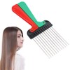 Afro Comb, Metal Hair Combs, Portable Hairdressing Salon Pick Comb