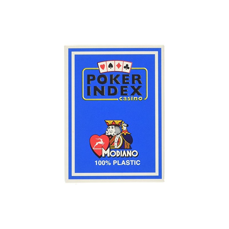 Modiano Texas Poker 4 Mini Index blau Texas Poker