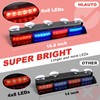 HLauto 6Z4J Emergency Dash Strobe Lights: 2x16.8 inch Red Blue