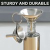 3pcs Small Stainless Steel Funnel Set, Durable Funnels for Kitchen