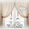 Yuhman 200-Pack Premium White Plastic Curtain Hooks - 2.8cm x