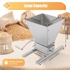 2 Roller Malt Mill Manual Grain Crusher 4L Stainless Steel