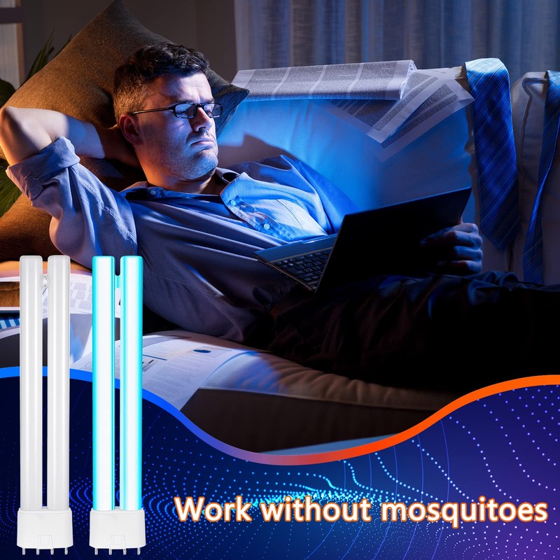 Kittmip 4 Pack 18W Bug Zapper Replacement Bulb, H Shaped