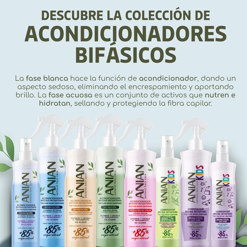 ANIAN - Leave-In Conditioner 400 ml, Two-Phase Moisturising Conditioner for