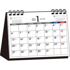 【T5】　2025年　シンプル卓上カレンダー　［月曜始まり／A6ヨコ］ (永岡書店の卓上カレンダー)