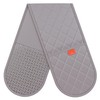 Grey Oven Gloves Heat Resistant by Kiyotsu: Premium Charcoal Double