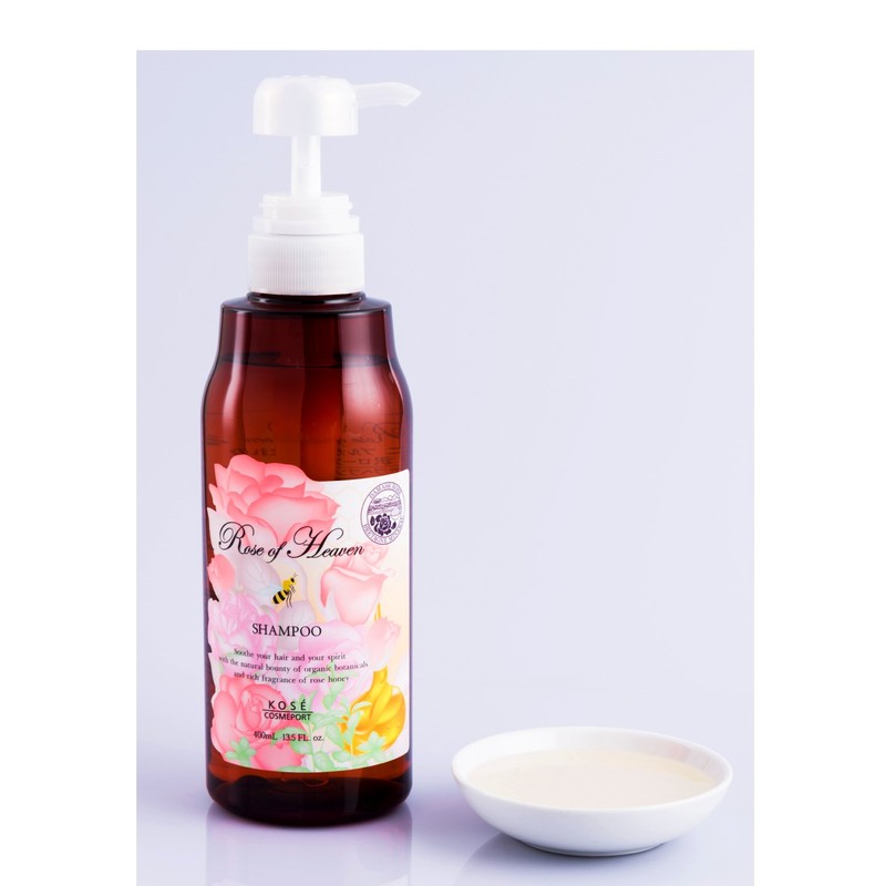 KOSE コーセー ローズオブヘブン ノンシリコンシャンプー 400ml (バラの香り)