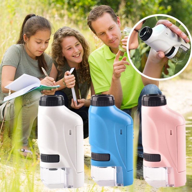 Portable Microscope for Kids Pocket Microscope Science Toys Educational Microscope