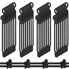 40 Bridas de Silicona para Cables Lazos de Cordón de Correa de Soporte Reutilizable Correas de Cable Ajustables Organizador de Cable de Carga Multipropósito para Sujetar Cables de Carga