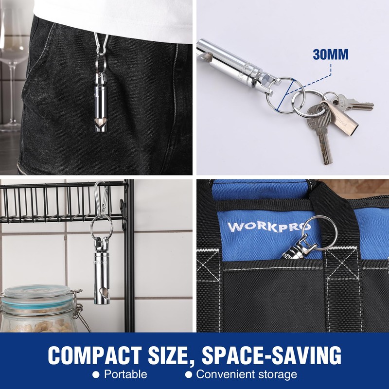 WORKPRO Socket Bottle Opener, 3/8 Inch Drive x 14 mm