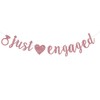 Just Engaged Banner, Rose Gold Engagement Party Sign, Bridal Shower/Bachelorette/Wedding