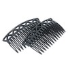 France Luxe Trellis Side Comb Pair, Black