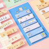 120Pcs Yellow Cute Girl Animal Sticky Notes Kawaii Cartoon Pattern