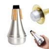 Dreld Trumpet Silencer Straight, Mute, Home Exercise, Noise Reducing, Aluminum