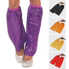 Sequins Leg Warmers Sparkle Leg Sleeves 80 Leg Socks for Women Girls Leg Gifts