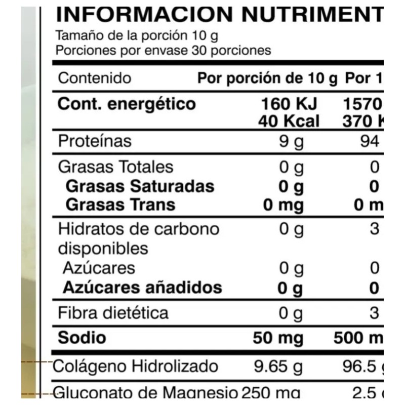 Colágeno Hidrolizado Biosuple sSabor 300g Magnesio Vitamina C