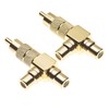 Keple RCA Splitter Adaptor, Pack Of 2-50 Ohm 1 To