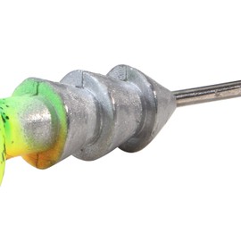 Berkley Fusion19 Hybrid Jighead, Firetiger, Size 2/0 Hook, 1/4 oz, Sticky Sharp Hook Point, Conical Bait-Keeper, High-Def Details and Realistic 3D Eye