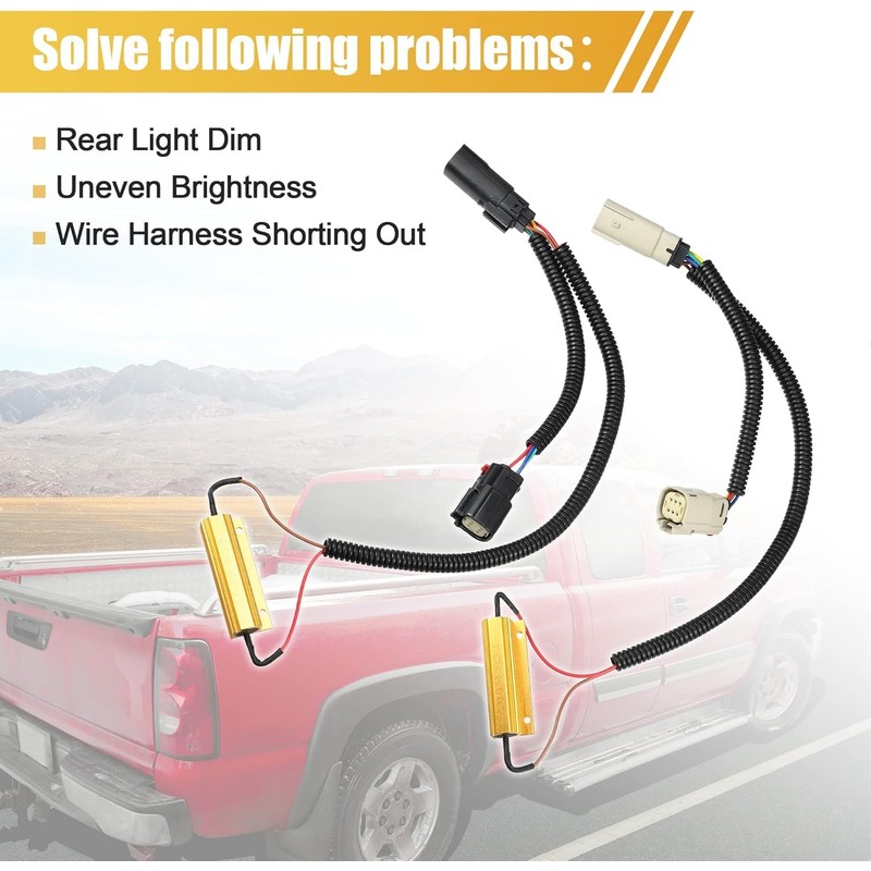 EVGATSAUTO LED Tail Light Conversion Harness for LTZ 2016 2017