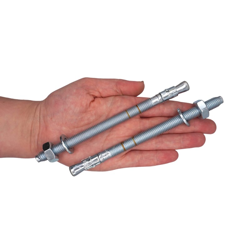 Wedge Anchor M10 x 150 mm, Metal Dowels, Through Bolts