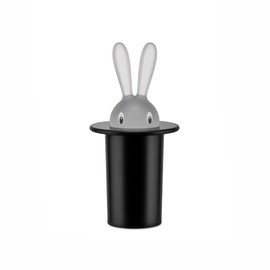 Alessi | Magic Bunny ASG16 B - Design Toothpick Holder in Thermoplastic Resin, Black
