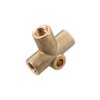 Brass Brake Pipe Fitting 3 Way Adaptor 3/8" UNF x