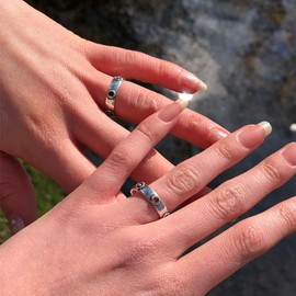Ealipoi Howls Ring Sophie Rings Anime Cosplay Jewelry Alloy Cosplay Average Size for Women Men (2pcs)