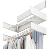Sleclean Wall Mounted Drying Rack, Collapsible Drying Racks for Laundry,