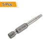 sourcing map 5pcs TT20 Security Torx Head Screwdriver Bit 2"