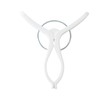 Towa Sangyo Neosul Rod Pinch Clothespins, White, Approx. 2.7 x