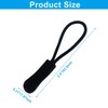 Zorfeter 100PCS Durable Zipper Pulls, Replacement Zipper Tabs Cord Extender