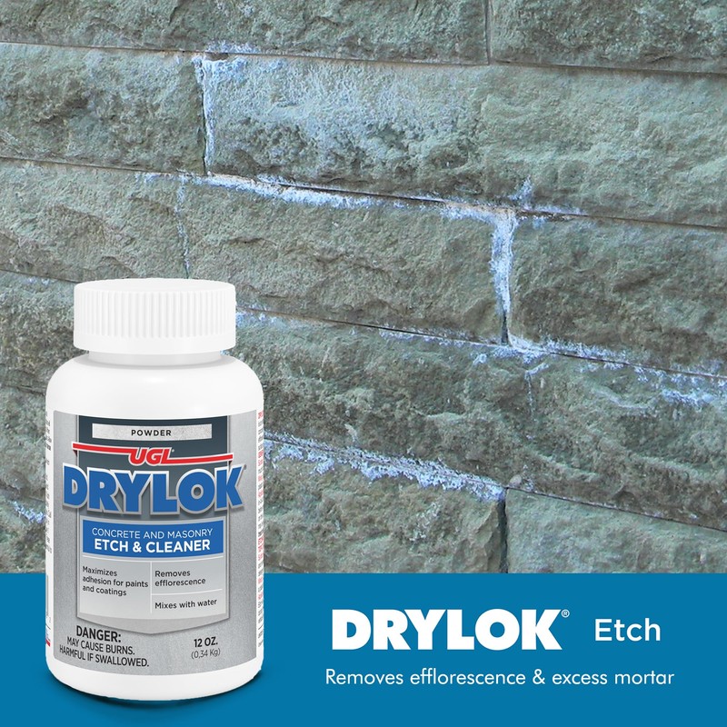 DRYLOK 01908 Masonry Etch, 12-Ounce, White