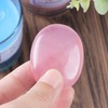 Hxswkk 1.8 Inch Rose Quartz Crystals Thumb Worry Stone Palm