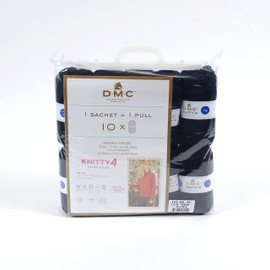 DMC - 10 Balls - Knitty 4 Knitting Yarn - Includes Explanations | Comfortable to Knit - Very Nice Quality | 50 g Ball - 140 m | 10 Colours Available