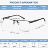 EYECEDAR 5 Pack Premium Blue Light Blocking Reading Glasses Men