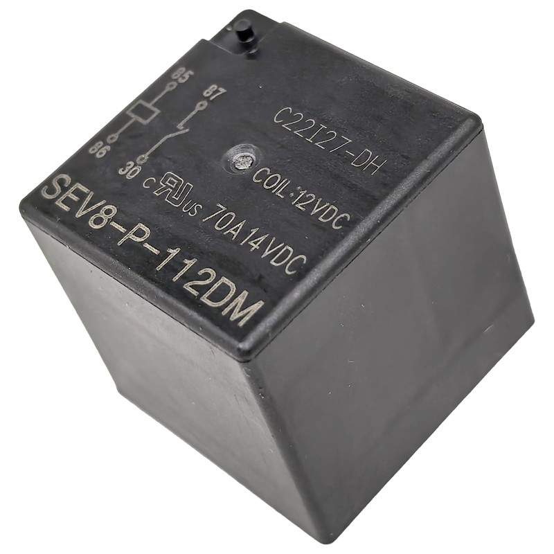 2-Pack SEV8-P-112DM Relay - 70A 12VDC 4-Pin SPST Automotive Relay