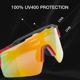 Cyxus Cycling Sunglasses for Men and Women UV400 Protection Polarized Sport Bike Glasses