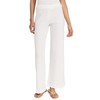 Leset Women's Pointelle Pants, White, L